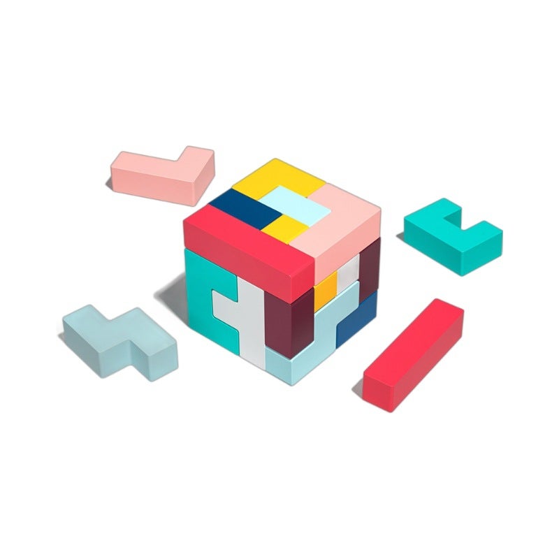 Children'S Educational Early Education Multi-Functional Tetris Puzzle Three-Dimensional Building Block Game Manual Brain Educational Toy - Image 5